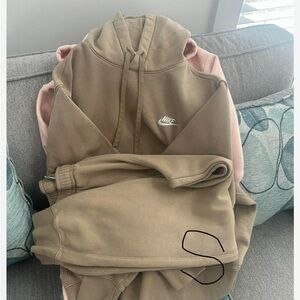 Nike Khaki Hoodie and Joggers Set